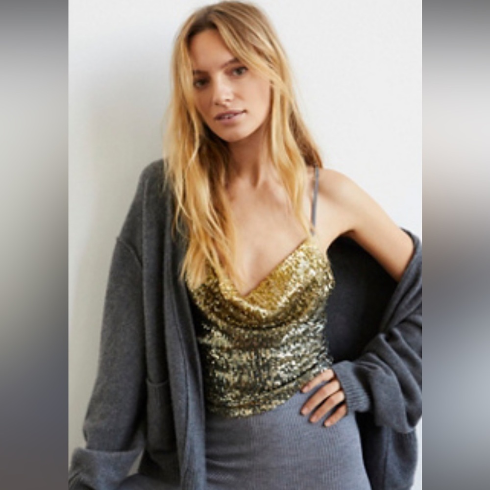 Free People Sequin Top